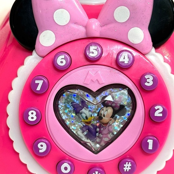 Just Play Disney Minnie Mouse Daisy Duck Happy Helpers Phone, Pink Toy Phone - Picture 2 of 8